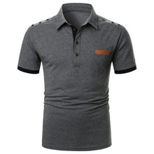 Load image into Gallery viewer, Cool Polo Men Shirt Nice Short Sleeve Polo Shirt Contrast More Color Polo New Clothing Summer Streetwear Casual Fashion Men Tops Men's Golf Polo Shirt Short Sleeve Tactical Polo Shirts Slim Fit Casual Tennis T-Shirt
