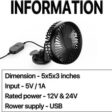 Load image into Gallery viewer, Cooling Car Fan USB Plug for Car/Vehicle
