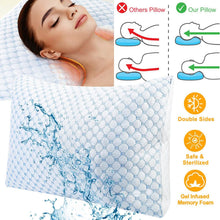 Load image into Gallery viewer, Cooling Memory Foam Pillow Ventilated with Cooling Gel Infused Memory Foam
