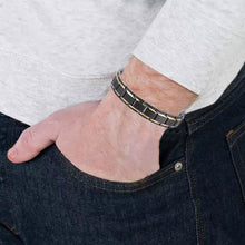 Load image into Gallery viewer, Copper Alloy Magnetic Healthy Care Stone Therapeutic Energy Healing Bracelet
