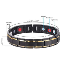Load image into Gallery viewer, Copper Alloy Magnetic Healthy Care Stone Therapeutic Energy Healing Bracelet

