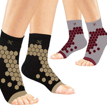 Load image into Gallery viewer, Copper-Infused Plantar Fasciitis Ankle Support Foot Sleeves
