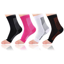 Load image into Gallery viewer, Copper-Infused Plantar Fasciitis Compression Foot Sleeves
