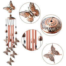 Load image into Gallery viewer, Copper Wind Chimes Outdoor Classic Wind Chimes Memorial Wind Chime Gifts for Grand Mother Garden Yard Decor Gift
