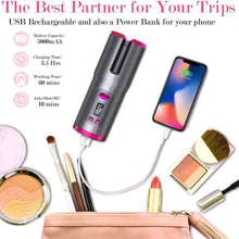 Load image into Gallery viewer, Cordless Automatic Portable Ceramic Barrel Hair Curler
