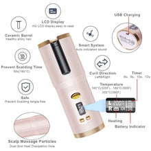 Load image into Gallery viewer, Cordless Automatic Portable Ceramic Barrel Hair Curler
