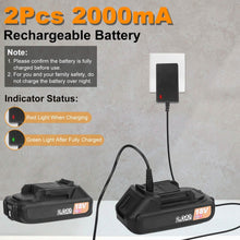 Load image into Gallery viewer, Cordless Leaf Blower Battery Powered Max 124MPH 300CFM with 2 Adjustable Speeds
