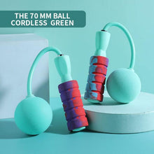 Load image into Gallery viewer, Cordless Skipping Rope Weight-Bearing Ball Sports Fitness Womens Indoor Dual-Use Weight Loss Sports Professional Fat Burning Ball Bearing Fast Rope Skipping Adjustable Memory Foam Anti Skid Handle Skipping Rope New Fitness Speed Rope For Men And Women
