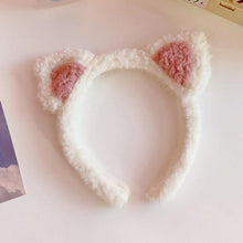 Load image into Gallery viewer, Cotton Cat's ears Autumn Winter 1Pc Plush Soft Warm Headband Hair Band Headwear for Women Girl Mix Styling Gorgeous Hair Accessories For Women
