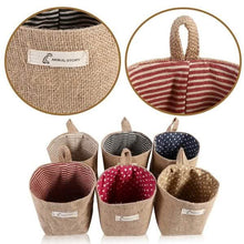 Load image into Gallery viewer, Cotton Linen Hanging Bag Home Gadget Storage Organizer
