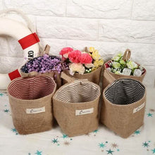 Load image into Gallery viewer, Cotton Linen Hanging Bag Home Gadget Storage Organizer
