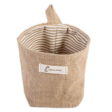 Load image into Gallery viewer, Cotton Linen Hanging Bag Home Gadget Storage Organizer
