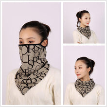 Load image into Gallery viewer, Cotton Women Mask Scarf Face Mascarillas Wraps Floral Print Lady Warm Neck Scarves Foulard Bandana Reusable Outdoor Riding Masks Scarf Neck Gaiter Headwear Headband Head Wrap Scarf Mask Neck Ear Warmers Headbands Perfect Bandana
