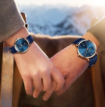 Load image into Gallery viewer, Couple Watches Popular Casual Quartz Women Men Watch Clock Boys Girls Ultra Thin Leather Wristwatch Minimalist Analog Quartz Ultra Thin Watches Leather Strap Fashion Casual Date Watch Waterproof Wrist Watch
