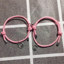 Load image into Gallery viewer, Couples Bracelets Best Friend Attract Women Men Bracelet Red Blue Rope Weaving Magnet Attract Long-Distance Couples Bracelet Mutual Attraction Matching Braided Rope Bracelet Promise Friendship Bracelet Gifts For Boyfriend Girlfriend
