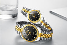 Load image into Gallery viewer, Couples Quartz Men Watch Women Valentine Gift Clock Watches Waterproof Sports Mechanical Watch Stainless Steel Strap Men's Mechanical Wrist Watch For Men Stainless Steel Band
