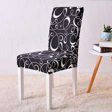 Load image into Gallery viewer, Covers for Dining Room Seat Protector Stretch Removable Printed Chair Cover Elastic Seat Chair Covers Removable And Washable Stretch Banquet Hotel Dining Room Washable Furniture Chair for Kids Pets Home Ceremony Banquet Wedding Party
