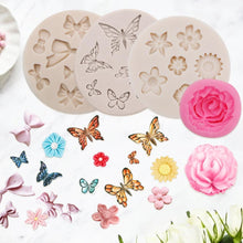 Load image into Gallery viewer, Creative Butterfly Shape Silicone Mold Fondant Candle Mould Resin Molds Homemade Cake Decorate Kitchen Accessories Food Grade Silicone Fondant Mold Reusable Ice Candy Mold
