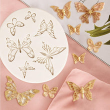 Load image into Gallery viewer, Creative Butterfly Shape Silicone Mold Fondant Candle Mould Resin Molds Homemade Cake Decorate Kitchen Accessories Food Grade Silicone Fondant Mold Reusable Ice Candy Mold
