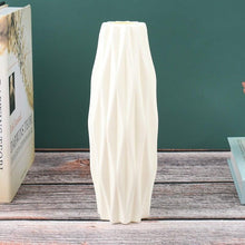 Load image into Gallery viewer, Creative Flower Vase White Imitation Ceramic Flower Pot Home Decor Plastic Vase Centerpieces and Events Ornamnet Decoration For Wedding Home Office Party Hotel Yard  Restaurant Patio Festive Furnishing
