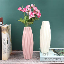 Load image into Gallery viewer, Creative Flower Vase White Imitation Ceramic Flower Pot Home Decor Plastic Vase Centerpieces and Events Ornamnet Decoration For Wedding Home Office Party Hotel Yard  Restaurant Patio Festive Furnishing
