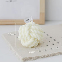 Load image into Gallery viewer, Creative Handmade Wool Ball Candle Scented Candle Hand Poured Scented Handmade Candle Decorative Candle For Bedroom Bathroom  Aromatherapy Candle Gift Box Essential Oil Scented Candle Home Decoration
