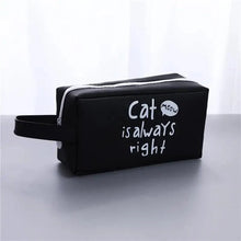 Load image into Gallery viewer, Creative Leather Black Large Capacity  Pencil Pouch For Students Unique Colors Stationery Office Pencil Cases
