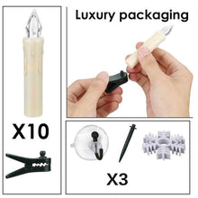 Load image into Gallery viewer, Creative LED Candle Lamp Simulation Flame Tea Light Home Birthday Christmas Candle Battery Operated Flameless LED Candles Lights Ideal For Thanksgiving Table Christmas Home Dec Party Wedding Candles Safety Home Decoration
