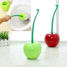 Load image into Gallery viewer, Creative Lovely Cherry Shape Lavatory Brush Toilet Brush And Holder Set Cleaning Bathroom Toilet Accessories Cherry Shape Toilet Brush Standing Toilet Brush Set  Compact Household Bathroom Cherry Toilet Brush
