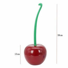 Load image into Gallery viewer, Creative Lovely Cherry Shape Lavatory Brush Toilet Brush And Holder Set Cleaning Bathroom Toilet Accessories Cherry Shape Toilet Brush Standing Toilet Brush Set  Compact Household Bathroom Cherry Toilet Brush
