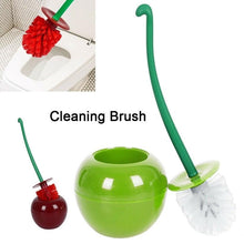 Load image into Gallery viewer, Creative Lovely Cherry Shape Lavatory Brush Toilet Brush And Holder Set Cleaning Bathroom Toilet Accessories Cherry Shape Toilet Brush Standing Toilet Brush Set  Compact Household Bathroom Cherry Toilet Brush
