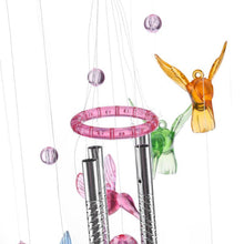 Load image into Gallery viewer, Creative Lucky Humming Bird Mobile Hanging Wind Chimes Bells Ornaments Hanging Gifts Dream-catcher Pendant Wall Home Car Decor Garden Wedding Window Decoration
