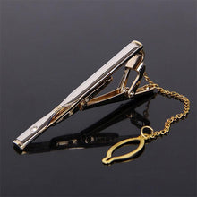 Load image into Gallery viewer, Creative Metal Necktie Bar Formal Shirt Classic Men Tie Clips Elegant Fashion Formal Professional Simple Tie Bar Clips Beautiful Designs Wedding Ceremony Gold Tie Pin Unisex Party Gifts Fashion Tie Clips
