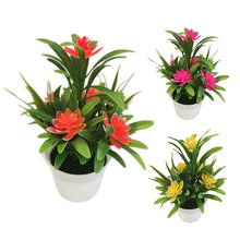 Load image into Gallery viewer, Creative Mini Artificial Fake Flower Potted Bonsai for Christmas New Year Wedding Party Garden Resturant Table Home Decor Mini Potted Plastic Succulents for Home Office Room Decor
