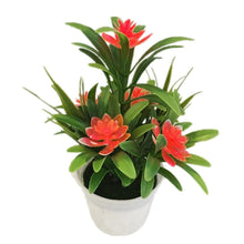Load image into Gallery viewer, Creative Mini Artificial Fake Flower Potted Bonsai for Christmas New Year Wedding Party Garden Resturant Table Home Decor Mini Potted Plastic Succulents for Home Office Room Decor
