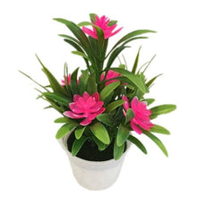 Load image into Gallery viewer, Creative Mini Artificial Fake Flower Potted Bonsai for Christmas New Year Wedding Party Garden Resturant Table Home Decor Mini Potted Plastic Succulents for Home Office Room Decor
