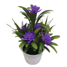Load image into Gallery viewer, Creative Mini Artificial Fake Flower Potted Bonsai for Christmas New Year Wedding Party Garden Resturant Table Home Decor Mini Potted Plastic Succulents for Home Office Room Decor
