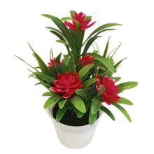 Load image into Gallery viewer, Creative Mini Artificial Fake Flower Potted Bonsai for Christmas New Year Wedding Party Garden Resturant Table Home Decor Mini Potted Plastic Succulents for Home Office Room Decor
