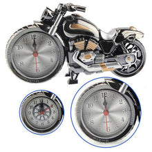 Load image into Gallery viewer, Creative Motorcycle Motorbike Pattern Non Ticking Analog Alarm Clock  Alarm Clock Desk Clock Creative Home Birthday Gift Cool Clock
