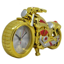 Load image into Gallery viewer, Creative Motorcycle Motorbike Pattern Non Ticking Analog Alarm Clock  Alarm Clock Desk Clock Creative Home Birthday Gift Cool Clock
