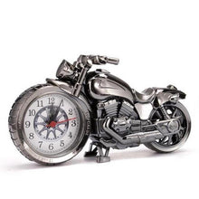 Load image into Gallery viewer, Creative Motorcycle Motorbike Pattern Non Ticking Analog Alarm Clock  Alarm Clock Desk Clock Creative Home Birthday Gift Cool Clock
