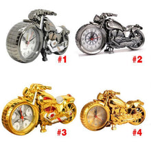 Load image into Gallery viewer, Creative Motorcycle Motorbike Pattern Non Ticking Analog Alarm Clock  Alarm Clock Desk Clock Creative Home Birthday Gift Cool Clock
