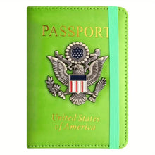 Load image into Gallery viewer, Creative Passport Holder Cover With 3D Metal Badge
