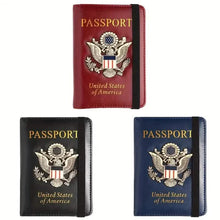 Load image into Gallery viewer, Creative Passport Holder Cover With 3D Metal Badge
