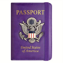 Load image into Gallery viewer, Creative Passport Holder Cover With 3D Metal Badge
