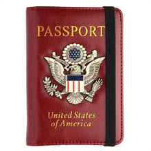 Load image into Gallery viewer, Creative Passport Holder Cover With 3D Metal Badge
