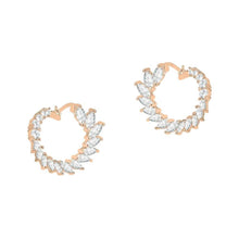 Load image into Gallery viewer, Crescent Moon Earrings Made With Crystals

