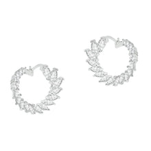 Load image into Gallery viewer, Crescent Moon Earrings Made With Crystals

