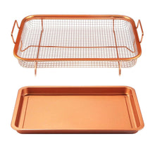 Load image into Gallery viewer, Crispy Tray Set Non Stick Grill Basket
