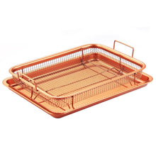 Load image into Gallery viewer, Crispy Tray Set Non Stick Grill Basket
